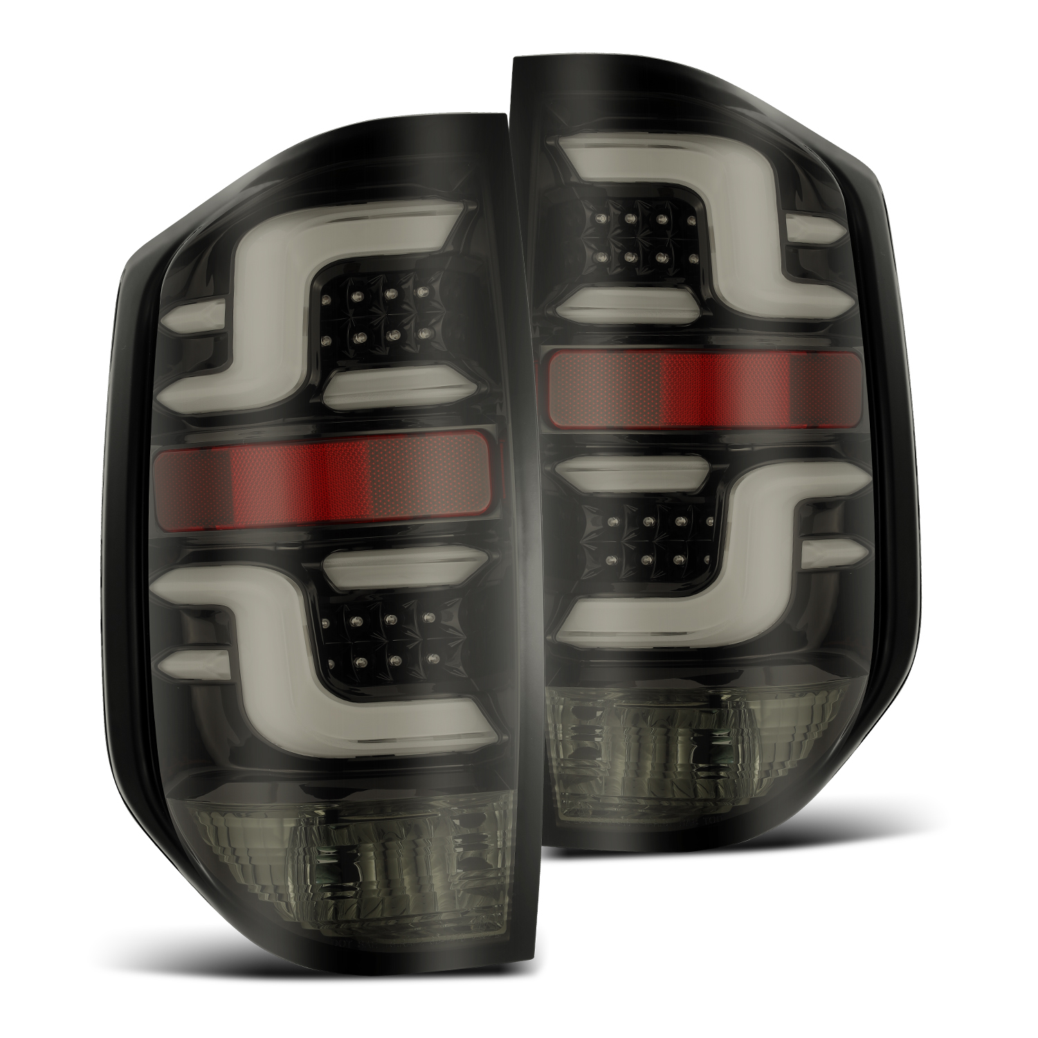 FOR 2014-2020 Toyota Tundra JET BLACK LED Tail Lights Alpharex Pro-series